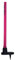Kosma Cricket-Trainings-Zielstumpf aus Kunststoff mit schwerem Gummiboden | Cricket-Ziel-Wicket mit robustem Gummi-Ständer | Cricket-Bowling- und Feldtraining | rosa Farbe | 68,6 cm Wicket