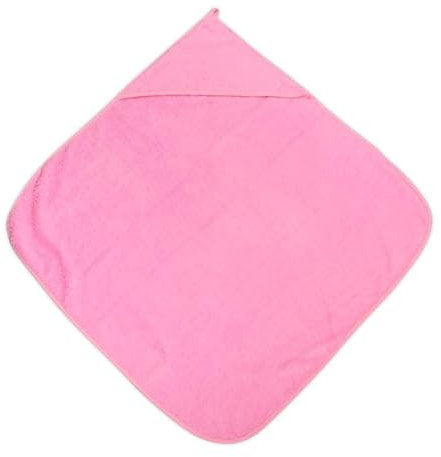 Lorelli Baby-Badehandtuch 80 x 80 cm, Kapuzenhandtuch, Badetuch, ab Geburt rosa
