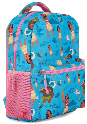 Disney Classic Allover Bookbag Backpack -Cars Moana and Nightmare Before Christmas Allover School Bag for Kids, Adults