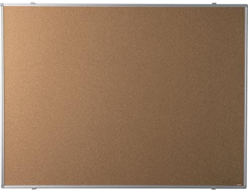 eurokraft | Pinnwand | eloxierter Alu-Rahmen | Naturkork | BxH 90x60 cm