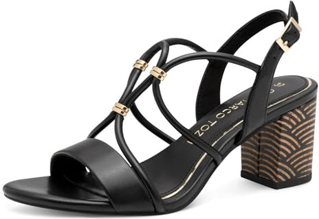 Marco Tozzi Damen Sandale weiches Feel Me Fußbett Vegan weiches Innenfutter Sportlich-elegant