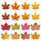 EHDWXVZM 400 Stück Simulierte Ahornblätter, 8 Stück Ahornblattbehänge, Künstliche Herbstblätter, Herbstdekorationen, DIY-Blatthandwerk, Fotografie-Requisiten