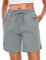 Demegimi Kurze Sporthose Damen Sportshorts High Waist Sommer Shorts Locker Jogginghose Kurz Sommerhose für Damen