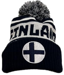 NW NATIONWEAR Herren Wintermütze mit Bommel (Finnland)