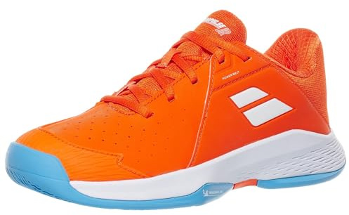 Babolat Boy's, Tennis Shoes Propulse JR AC B, Size 34 Colour Drive Blue, Thick EVA Cushioning, Michelin Sole for Optimal Grip, Designed for Young competitors