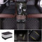 Auto Fußmatten für Citroen C2 2003 2004 2005 2006 2007 2008 2009, Bodenmatte Leder Anti-Rutsch Wasserdicht Allwetter Automatten Protect Zubehör,A-All Black