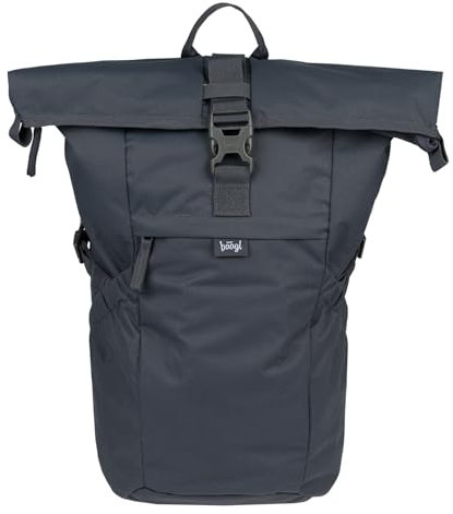 Baagl Rucksack Damen Herren – Rolltop Backpack Wasserdicht mit Laptopfach – Ergonomischer Roll Daypack für Arbeit, Uni, City & Freizeit – Moderner Rollrucksack, 29 l (Grey)