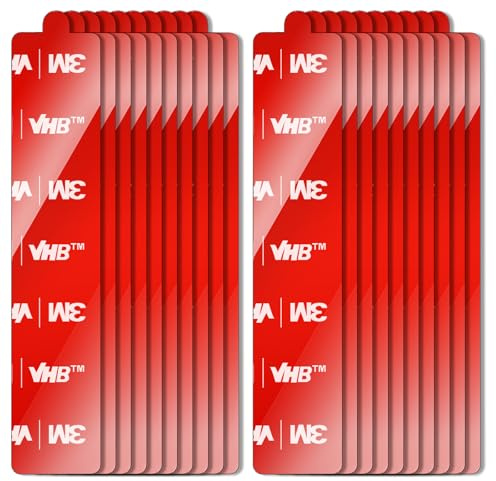 Ancable 3M VHB Heavy Duty Double Sided Sticky Pads 10Pcs, Ideal for Homeowners, Car Owners & DIY Enthusiasts | Strong Adhesion for Dashcams, Dashboards, Windscreens, Walls, Wood & More 100 * 20mm