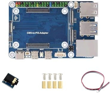 Vynetra Placa de expansión con micrófono USB, puerto de sonido RJ45 Gigabit Ethernet, accesorios de fácil instalación, expansión Gigabit Ethernet