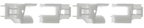 cyclingcolors 2x Tulipe volet roulant modèle Polyréno ZF pour lames de 7 à 9mm PVC blanc Entonnoir Rail de guidage Universel Protection Fenêtre Store Accessoire (Lot de 2)