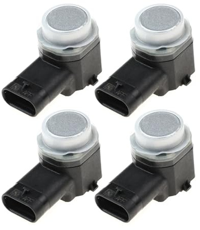 Parksensoren, Rückfahrsensor, PDC Parksensor, Einparkhilfe, für CJ5T-15K859-AAW CJ5T15K859AAW (Silber, 4 Stück) (4 Stück/Silber)