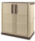 SOGENEX Armoire de rangement basse en résine 1 tablette