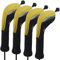 Andux Long Neck Golf Hybrid Club Head Covers with Dial No. Tag CTMT-02 4pcs Yellow