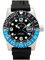 Zeno-Watch Herrenuhr - Airplane Diver Quartz GMT Points (Dual Time), Black/Blue - 6349Q-GMT-a1-4