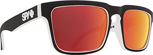 Spy Herren Sunglasses Helm Sonnenbrille, Whitewall-Happy Gray Green W/Red Spectra, 57