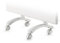 NOBO 64570002 Bianco Supporto con ruote radiatori elettrici