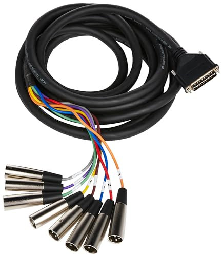 Hosa DTM-805, Balanced Snake, DB25 to XLR3M, 5 m