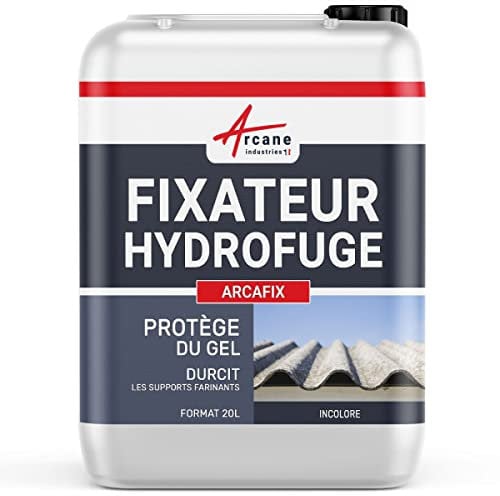 Durcisseur fixateur pour béton, tuile, sol, mur et joint, anti poussière, hydrofuge, protection anti gel : Arcafix - 20 L (jusqu'à 100 m²) - ARCANE INDUSTRIES
