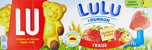 LULU Gâteau Fraise 150 g - Lot de 5