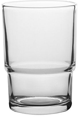 2x Transparent Glass Tumbler Toothbrush Mug Replacement Universal Spare For Bathroom Accessories (Transparent)