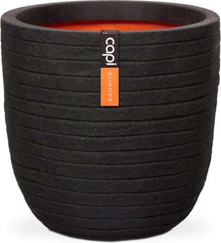 Capi kblro933 Nature Übertopf Ball Reihe, schwarz, 109,2 x 104,1 cm