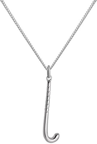 jewellerybox Sterlingsilber Hockeyschläger Anhänger an 45,7 cm (18 Inches) Kette