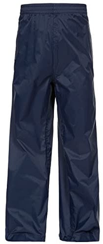 Trespass Unisex Kinder Kompakt Zusammenrollbare Qikpac Regenhose, Navy, 7-8 EU