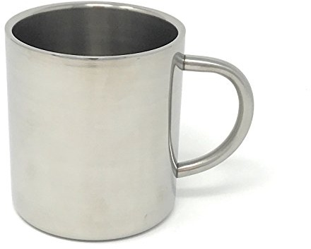 glänzender Edelstahlbecher 0,4l Thermobecher Isolierbecher einzel
