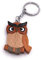 Onwomania Porte-clés en bois hibou hibou hibou hibou forêt sur pendentif breloque