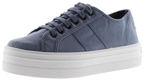 victoria Basket Barcelona Lona Tintada ALGODÓN TEÑIDO, ECOLÓGICO Y 30% Reciclado Azul 36