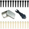 Acoustic Guitar Bridge Pins Pegs-6pcs with 1pc Bridge Pin Puller Remover (Black 12Pcs +Ivory 12Pcs)
