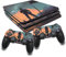 Schutz Folie Sticker Set für Spiele Konsole und Controller Gehäuse Aufkleber Vinyl Skin gegen Kratzer Design Cover passgenau selbstklebend RX022 (PS4 Pro, Nr. 10 Battlefield)