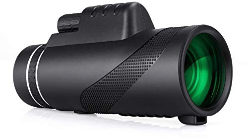 FOGUO Monokulare Teleskop 12x50, Hochleistungs Wasserdicht Monokular Teleskop, mit Handy Halterung Stativ für Klettern Wandern Jagd Vogelbeobachtung