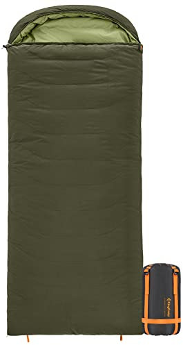 KingCamp Daunen Schlafsack Ultraleicht,Schlafsack Erwachsene Warm 20°C bis 1°C,100% Baumwollgewebe,für Outdoor Camping 3-4 Jahreszeiten 220x80 cm,2.50kg