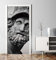MyMaxxi - Tür bekleben mit Türtapete Türposter Türfolie Selbstklebend 90x200 Apollo - Tür verschönern Türaufkleber Türklebefolie Griechische Mythologie Gott grau weiß