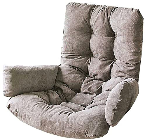 MHUQIA Egg Chair Kissen, HäNgesessel Kissen Only, Swing Chair Kissen, Ersatzkissen, Schaukelsitzkissen Mit KopfstüTze Und Armlehnen FüR Patio Garden, Waschbar (B)