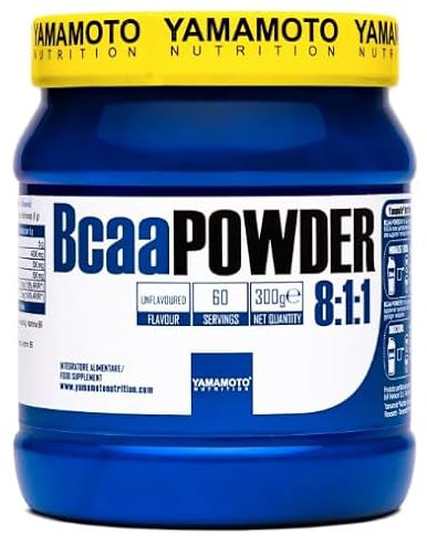 Yamamoto Bcaa Powder 8:1:1 - aminoacidi ramificati - 300 gr + vitamine B1 B6 (Neutro)