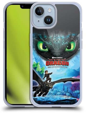 Head Case Designs Officially Licensed How To Train Your Dragon Hiccup & Toothless III The Hidden World Soft Gel Case Compatible With Apple iPhone 14