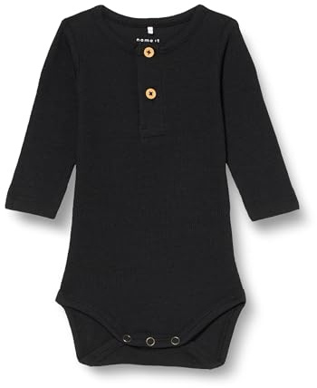 Bestseller A/S NBMKAB LS Body Noos, Black, 62 bebé