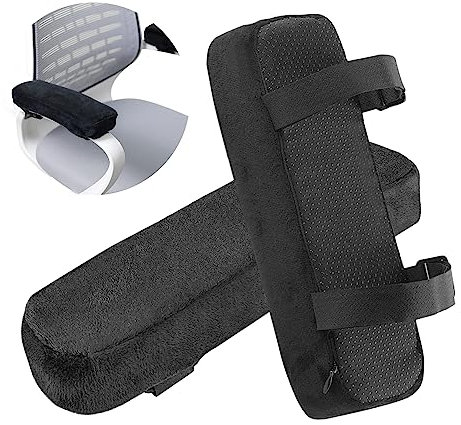 YIDM Armlehnen Polster Armlehnenpolster Bürostuhl Armlehnenkissen Armlehnen Polster 2 Stück für Schreibtischstuhl Gaming Stuhl Rollstuhl Weiches Ellenbogen Kissen Comfort Abnehmbare Stuhl Arm