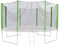 Jawinio Trampolin-Sicherheitsnetz Trampolin-Zubehör Ersatzteile 12FT/366cm grün
