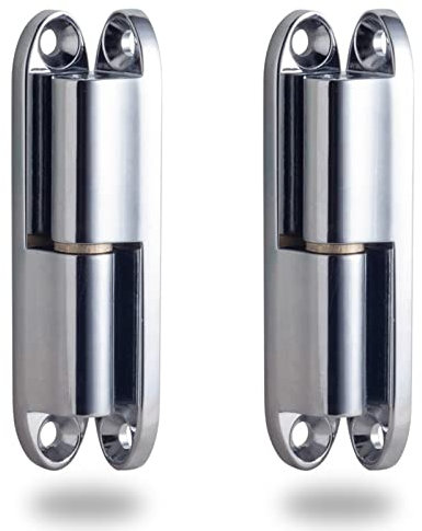 2 Piezas Bisagras Puertas Madera, Bisagra de Puerta Bisagra Atornillada, Bisagras Plegables, para Puerta, Caja, Cobertizo, Ventana, Valla (Longitud 80 mm)