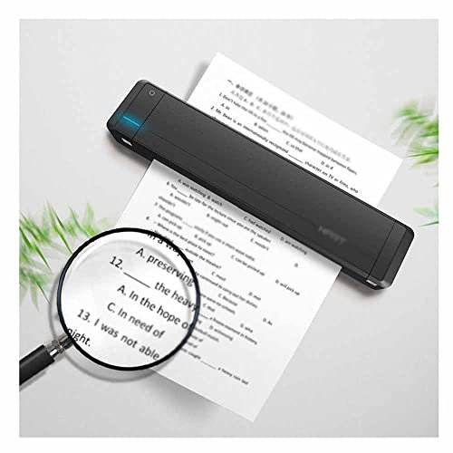 Stampanti Portatili Wireless da Viaggio, Stampante Termica Bluetooth per Smartphone Tecnologia No-Ink, Adatta per Ufficio Mobile