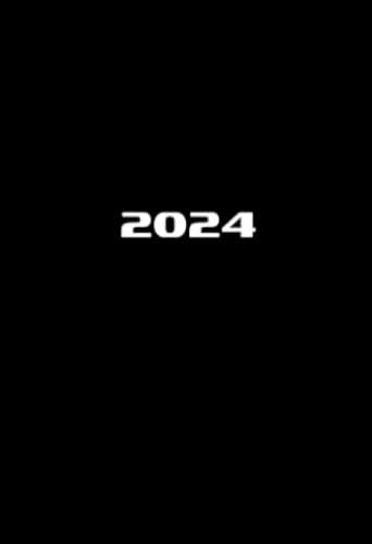 2024: A6 Wochenkalender | 1 Woche auf 2 Seiten Wochenplaner | Mini Taschenkalender mit Datum | Einfach, Klein & Kompakt | Minimalistisch Schwarz