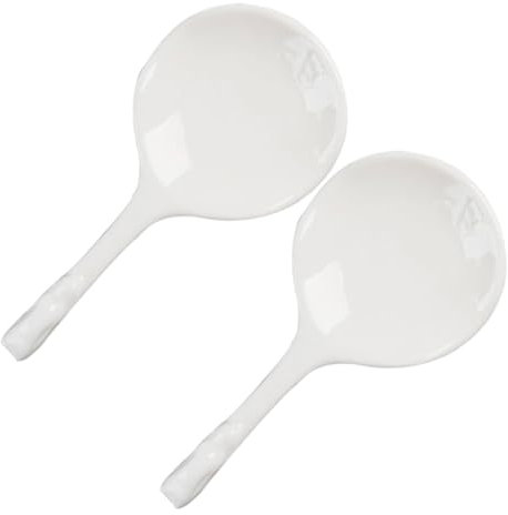 ABOOFAN Porte-cuillère Délicat pour Ustensiles de Cuisine Cuillères de Service en Céramique pour Facile à Nettoyer Petit Repose-cuillère pour Fournitures de Cuisine