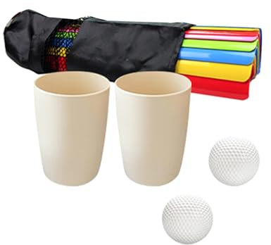 EHJRE Pipeline-Teambuilding-Spiel mit Aufbewahrungstasche, Golfbällen für sportliche Aktivitäten, Party, S 7.5 cm Breite