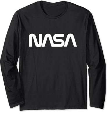 NASA Iconic Big Chest Worm Logo Long Sleeve T-Shirt