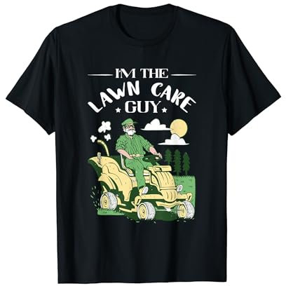Lawn Care Guy Lawn Mower Landscaper Lawn Care Worker T-Shirt