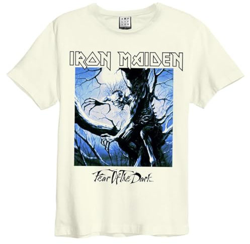 Amplified Fear of The Dark Iron Maiden T-Shirt XL White