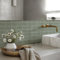 Alwayspon Adesivi per piastrelle, 25 pezzi x 20 cm, color verde salvia, autoadesivi, per bagno, cucina, paraspruzzi, piastrelle adesive in vinile per pavimenti e pareti